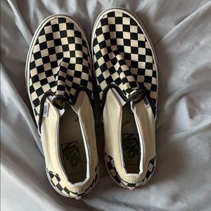 Vans checkered slip on